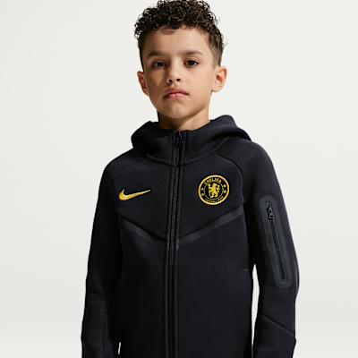 Chelsea  トラックジャケット XXL 黒 金 Chelsea FC Tech Fleece Big Kids' (Boys') Nike Soccer Full-Zip